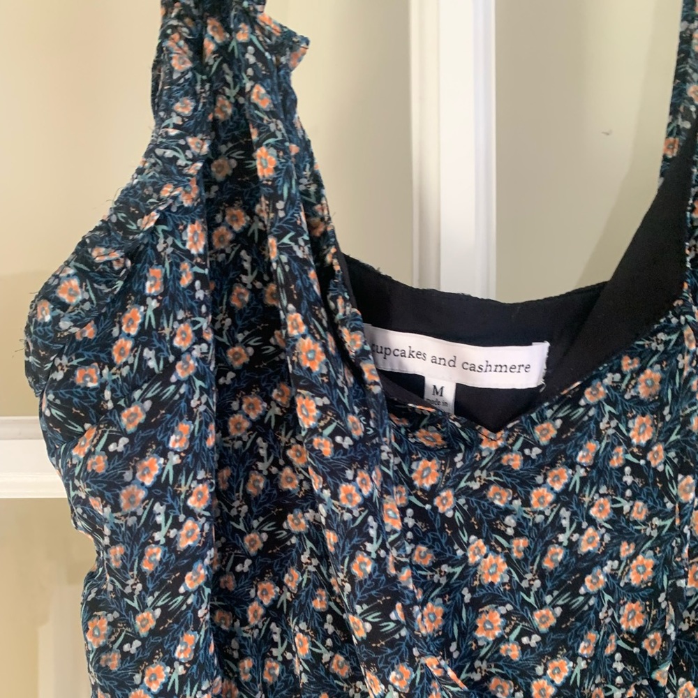 cupcakes and cashmere printed mini dress